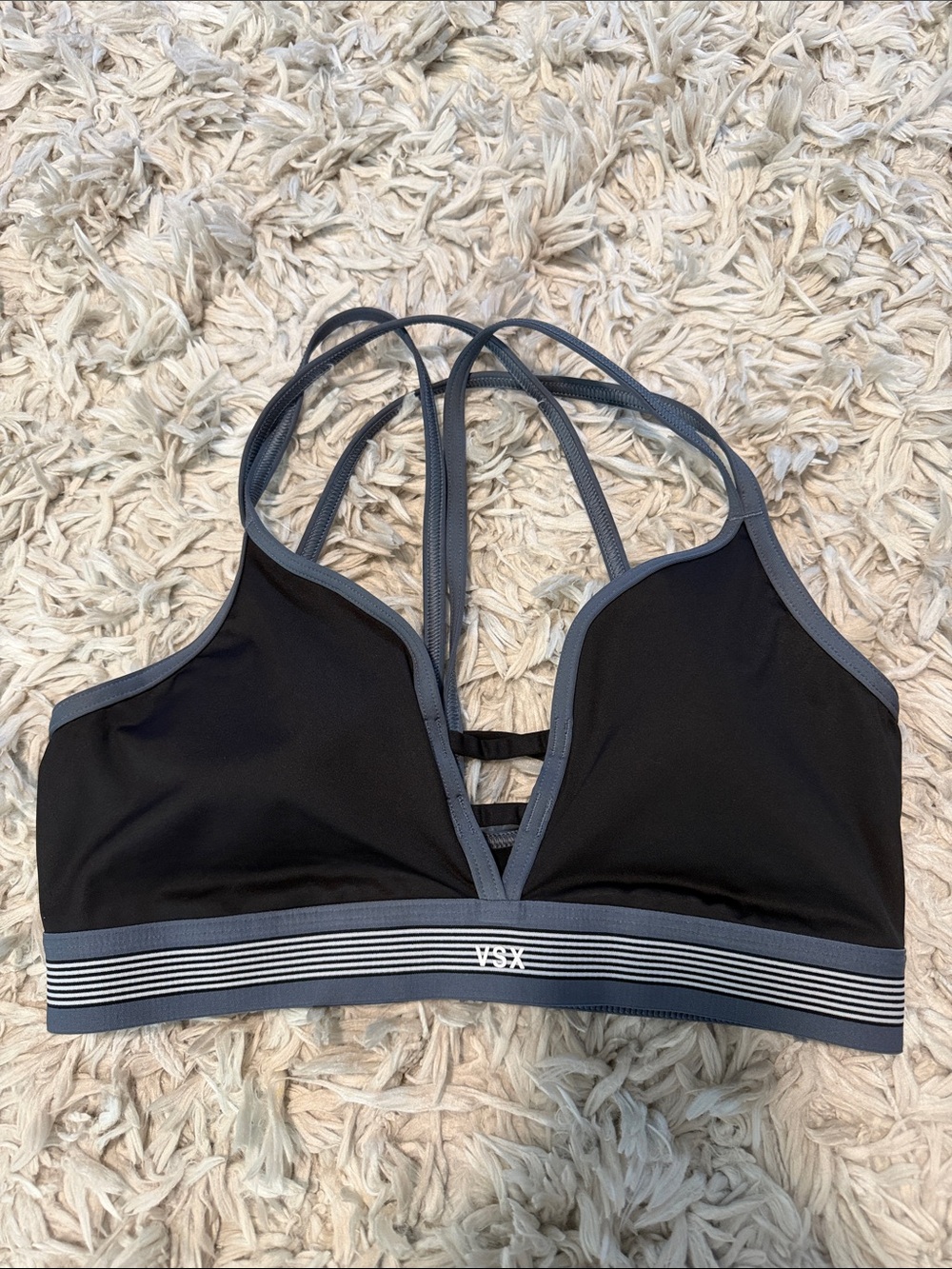 VSX Black & Gray Sports Bra